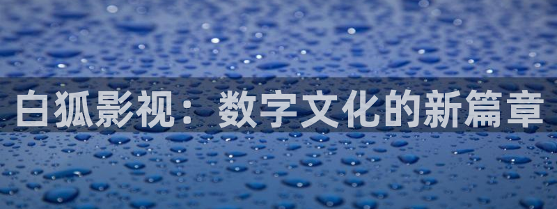 97理论在线观看视频：白狐影视：数字文化的新篇章